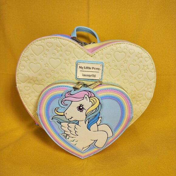 Loungefly My Little Pony Exclusive Sky Dancer Heart Shaped Figural Mini Backpack - Picture 11 of 11